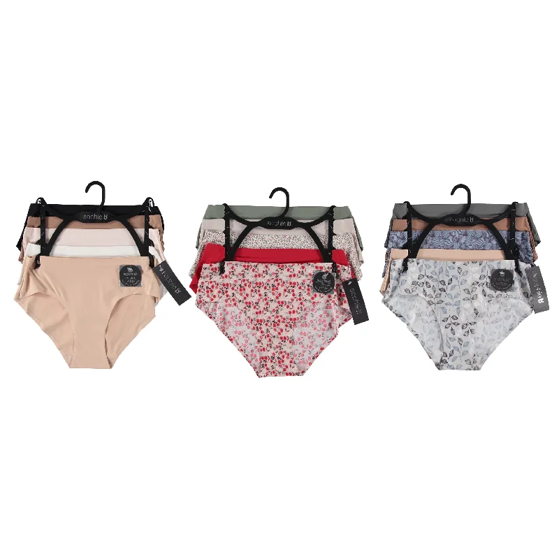 V - neck men's undershirts for a classic lookSophie B Women 5 Pack Lazer Cut Hipster - Assorted Styles & Colors Each on Hanger & Tag to Case (SBLC5) V - neck men's undershirts for a classic lookSophie B Women 5 Pack Lazer Cut Hipster - Assorted Styles & Colors Each on Hanger & Tag to Case (SBLC5)