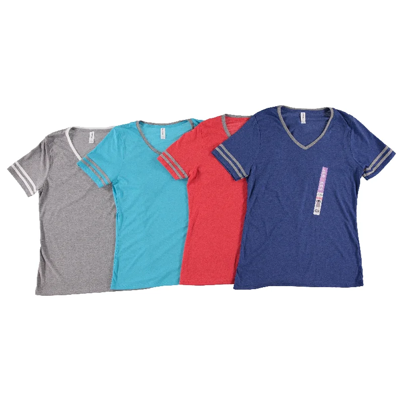Men's undershirts with a stretchy fabricFruit of the Loom Ladies V-Neck Short Sleeve Tee, Assorted Colors and Sizes (JZL119SV) Men's undershirts with a stretchy fabricFruit of the Loom Ladies V-Neck Short Sleeve Tee, Assorted Colors and Sizes (JZL119SV)