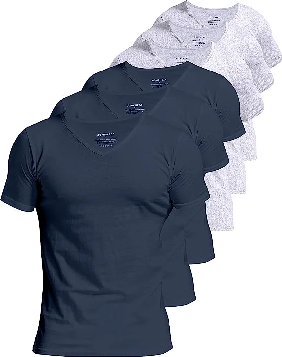 Navy and Light Grey Melange