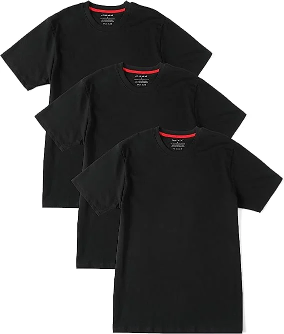 Microfiber men's undershirts for a soft touchComfneat Men's 3-Pack Lightweight T-Shirts Cotton Crew Neck Regular Fit Solid Tee Microfiber men's undershirts for a soft touchComfneat Men's 3-Pack Lightweight T-Shirts Cotton Crew Neck Regular Fit Solid Tee