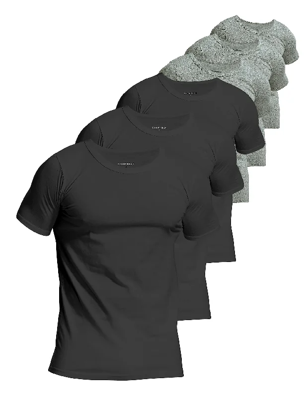 Seamless men's undershirts for a smooth silhouetteComfneat Men's 6-Pack Pure Cotton Undershirts Comfortable Crew Neck T-Shirts Seamless men's undershirts for a smooth silhouetteComfneat Men's 6-Pack Pure Cotton Undershirts Comfortable Crew Neck T-Shirts