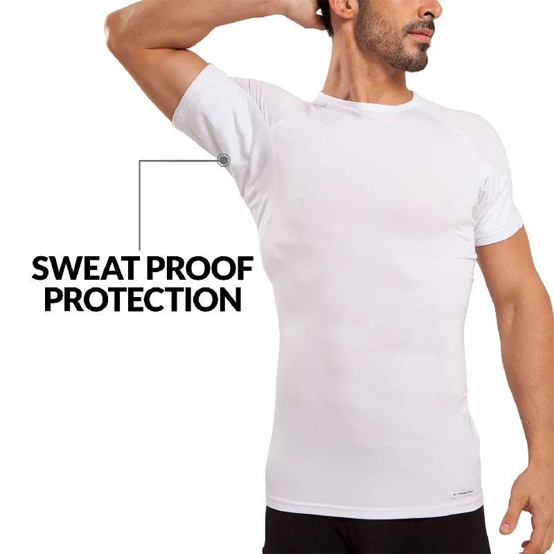 Tag - less men's undershirts to avoid irritationCrew Neck Micro Modal Sweat Proof Undershirt For Men Tag - less men's undershirts to avoid irritationCrew Neck Micro Modal Sweat Proof Undershirt For Men