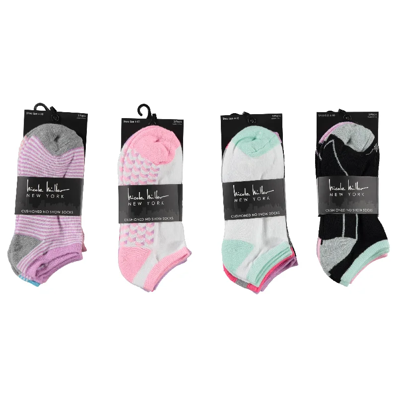 V - neck men's undershirts for a classic lookNicole Miller Ladies 3-Pack Cushion No-Show Socks, Assorted Colors and Sizes (NMLSS3) V - neck men's undershirts for a classic lookNicole Miller Ladies 3-Pack Cushion No-Show Socks, Assorted Colors and Sizes (NMLSS3)