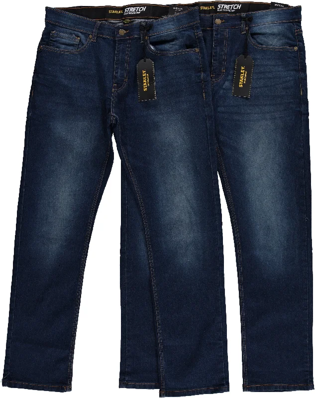 Henley - style men's undershirts with a button placketStanley Men's Blue Denim Jeans, Assorted Sizes 30-38 (MS402-DN)