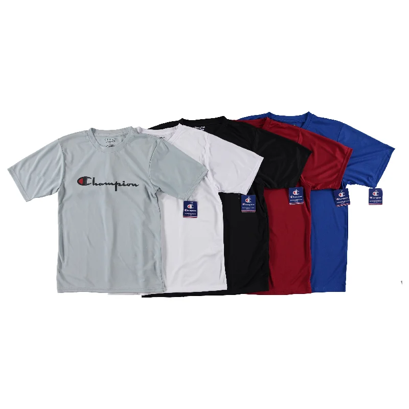 Tag - less men's undershirts to avoid irritationChampion Men's Crew Neck Short Sleeve Tee, Assorted Sizes S-XL, Assorted Colors (CT23-TEE) Tag - less men's undershirts to avoid irritationChampion Men's Crew Neck Short Sleeve Tee, Assorted Sizes S-XL, Assorted Colors (CT23-TEE)