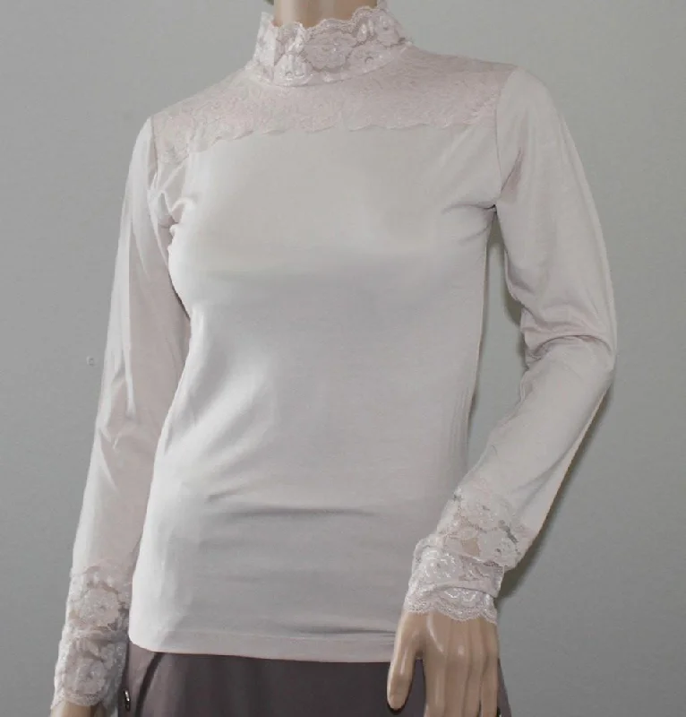 Organic cotton men's undershirts for sensitive skinArancia Modest Lace Jersey Undershirt - Beige Organic cotton men's undershirts for sensitive skinArancia Modest Lace Jersey Undershirt - Beige