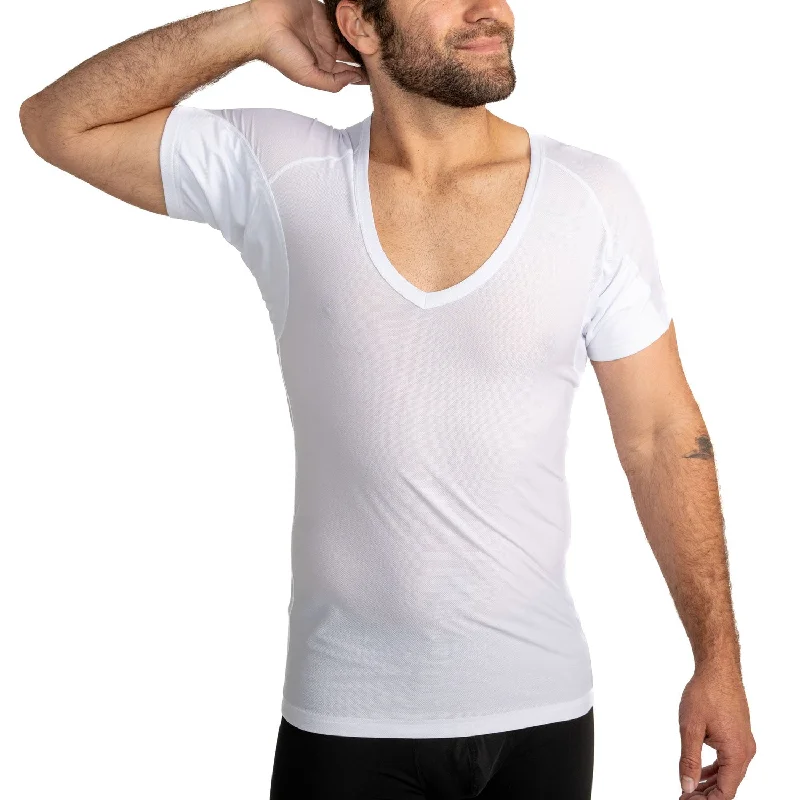 Microfiber men's undershirts for a soft touchUltra Breathable Deep V Sweat Proof Undershirt for Men Microfiber men's undershirts for a soft touchUltra Breathable Deep V Sweat Proof Undershirt for Men