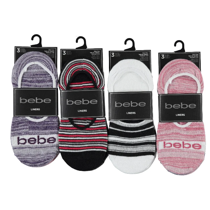 Long - sleeve men's undershirts for cold weatherBebe Ladies 3-Pack No-Show Sport Liners, Assorted Colors (BELL3) Long - sleeve men's undershirts for cold weatherBebe Ladies 3-Pack No-Show Sport Liners, Assorted Colors (BELL3)
