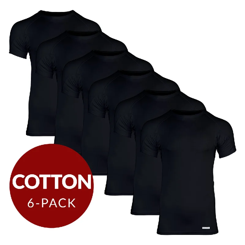 Microfiber men's undershirts for a soft touchCrew Neck Cotton Sweat Proof Undershirt For Men - Black 6-Pack Microfiber men's undershirts for a soft touchCrew Neck Cotton Sweat Proof Undershirt For Men - Black 6-Pack