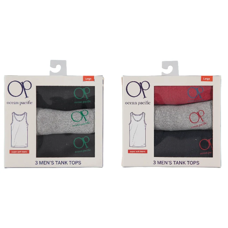 Microfiber men's undershirts for a soft touchOcean Pacific Men's 3-Pack Athletic Under Shirts, Assorted Colors and Sizes S-XL (OP140-3C) Microfiber men's undershirts for a soft touchOcean Pacific Men's 3-Pack Athletic Under Shirts, Assorted Colors and Sizes S-XL (OP140-3C)