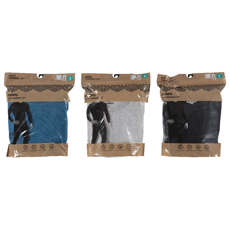 Thermal men's undershirts for extra warmthUmbro Men's 2-Piece Waffle Thermal Sets, Assorted Colors and Sizes (UMM4968) Thermal men's undershirts for extra warmthUmbro Men's 2-Piece Waffle Thermal Sets, Assorted Colors and Sizes (UMM4968)