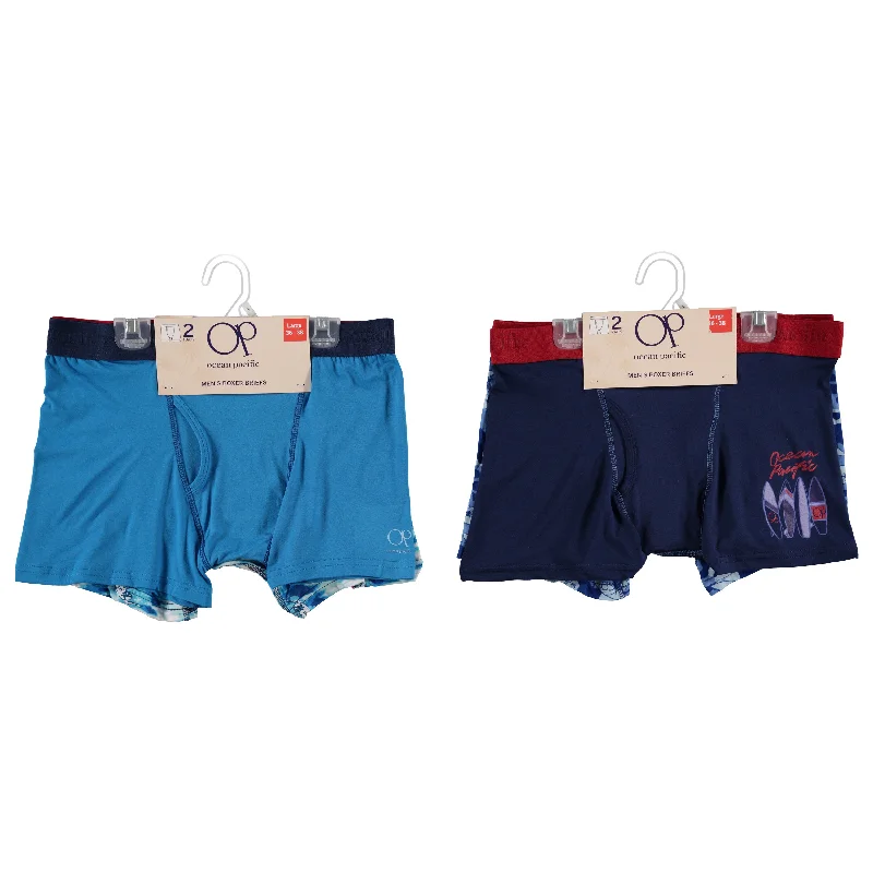 Men's undershirts with a ribbed textureOcean Pacific Men's 2-Pack Polyester Boxer Briefs, Assorted Colors and Sizes (OPMBB2) Men's undershirts with a ribbed textureOcean Pacific Men's 2-Pack Polyester Boxer Briefs, Assorted Colors and Sizes (OPMBB2)