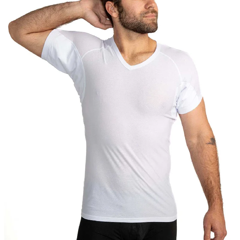 Men's undershirts with a ribbed textureUltra Breathable V-Neck Sweat Proof Undershirt for Men Men's undershirts with a ribbed textureUltra Breathable V-Neck Sweat Proof Undershirt for Men