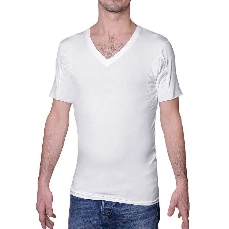 Tag - less men's undershirts to avoid irritationMen's Sweat Proof Undershirt (V-Neck) Tag - less men's undershirts to avoid irritationMen's Sweat Proof Undershirt (V-Neck)