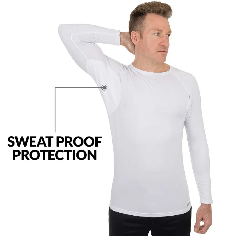 Men's undershirts with a stretchy fabricCrew Neck Long Sleeve Micro Modal Sweat Proof Undershirt For Men Men's undershirts with a stretchy fabricCrew Neck Long Sleeve Micro Modal Sweat Proof Undershirt For Men