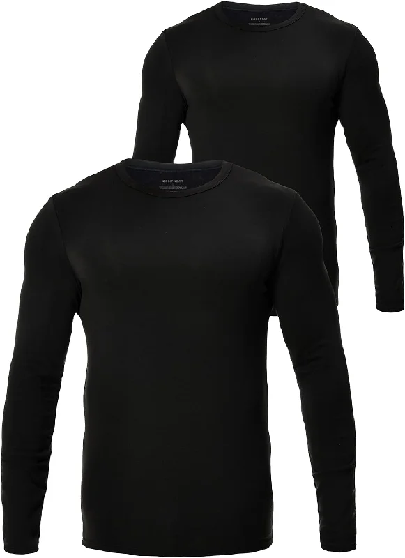 Anti - odor men's undershirts for freshnessComfneat Men's Thermal Underwear Base Layer Top & Bottom