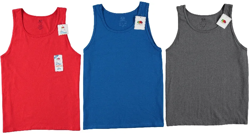 Anti - odor men's undershirts for freshnessFruit of the Loom Men's Tank Tops, Cotton, Assorted Colors and Sizes (FRT2400) Anti - odor men's undershirts for freshnessFruit of the Loom Men's Tank Tops, Cotton, Assorted Colors and Sizes (FRT2400)