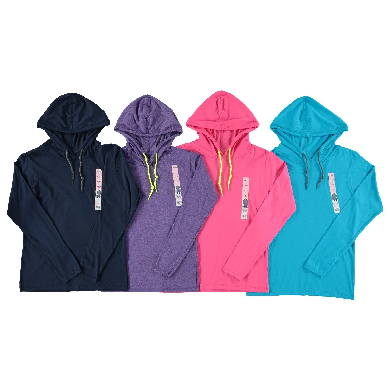 Men's undershirts with a ribbed textureAnvil Ladies Ring-Spun Cotton Hooded Long Sleeve Tee, Assorted Colors and Sizes (887L-LLHD) Men's undershirts with a ribbed textureAnvil Ladies Ring-Spun Cotton Hooded Long Sleeve Tee, Assorted Colors and Sizes (887L-LLHD)