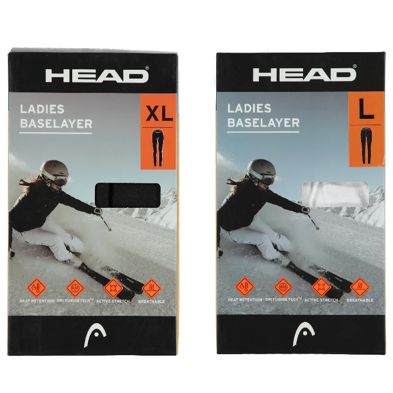 Men's undershirts with a built - in sun protectionHead Ladies Brushed Base Layer Pants in Box, Sizes S-XL, Assorted Colors and Sizes (HDL2153) Men's undershirts with a built - in sun protectionHead Ladies Brushed Base Layer Pants in Box, Sizes S-XL, Assorted Colors and Sizes (HDL2153)