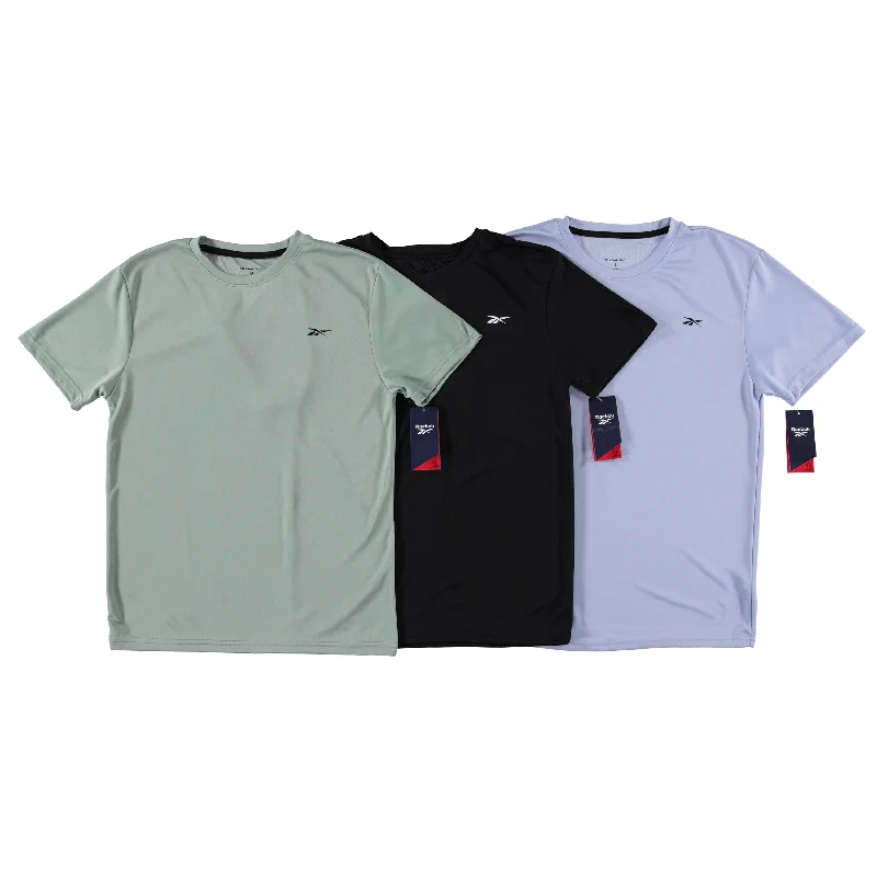 Slim - fit men's undershirts for a streamlined appearanceReebok Men's Short Sleeve Tee, Assorted Colors and Sizes (KBRT118-RBK119) Slim - fit men's undershirts for a streamlined appearanceReebok Men's Short Sleeve Tee, Assorted Colors and Sizes (KBRT118-RBK119)