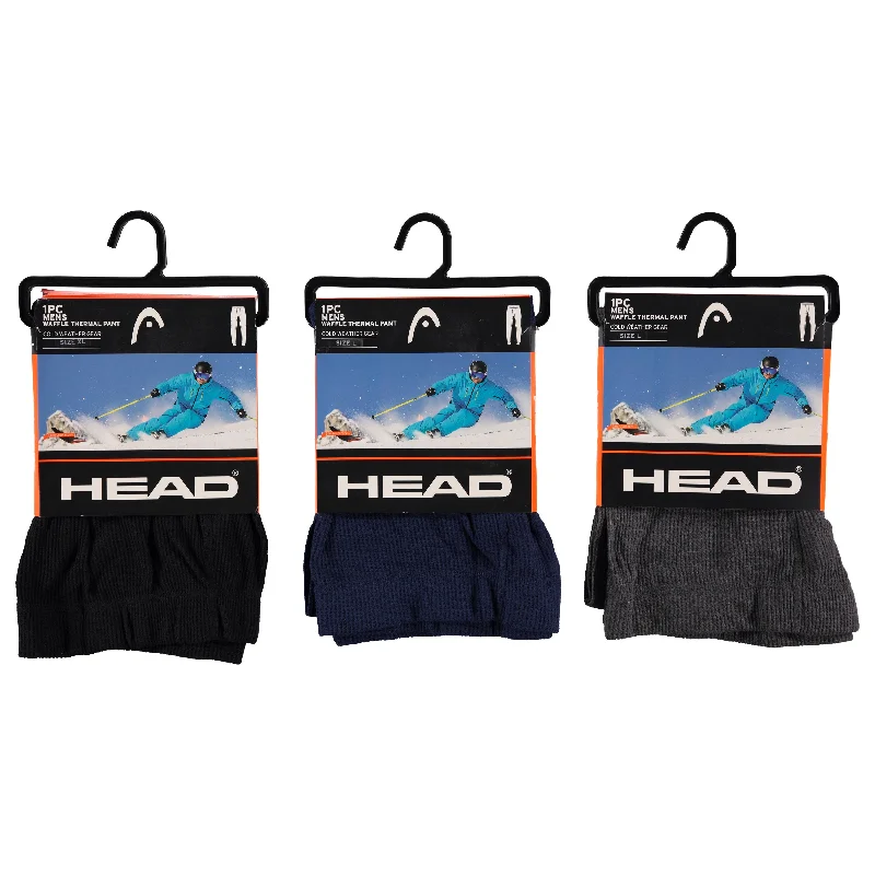 Men's undershirts with a stretchy fabricHead Men's Waffle Thermal Bottoms, Assorted Colors and Sizes S-XL (HDM2511) Men's undershirts with a stretchy fabricHead Men's Waffle Thermal Bottoms, Assorted Colors and Sizes S-XL (HDM2511)