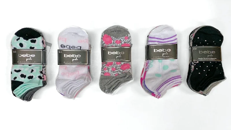 Anti - odor men's undershirts for freshnessBebe 5 Pack Girls No Show Socks - Assorted Colors to Case (BEGNS5) Anti - odor men's undershirts for freshnessBebe 5 Pack Girls No Show Socks - Assorted Colors to Case (BEGNS5)