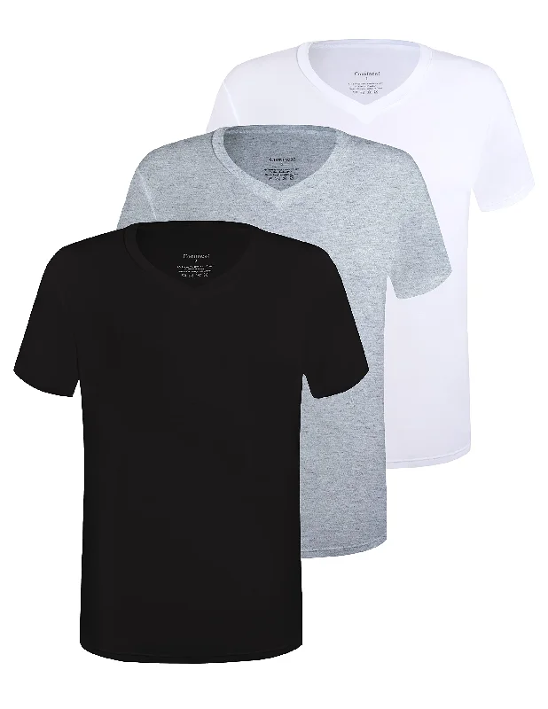 Black and Grey Melange and White