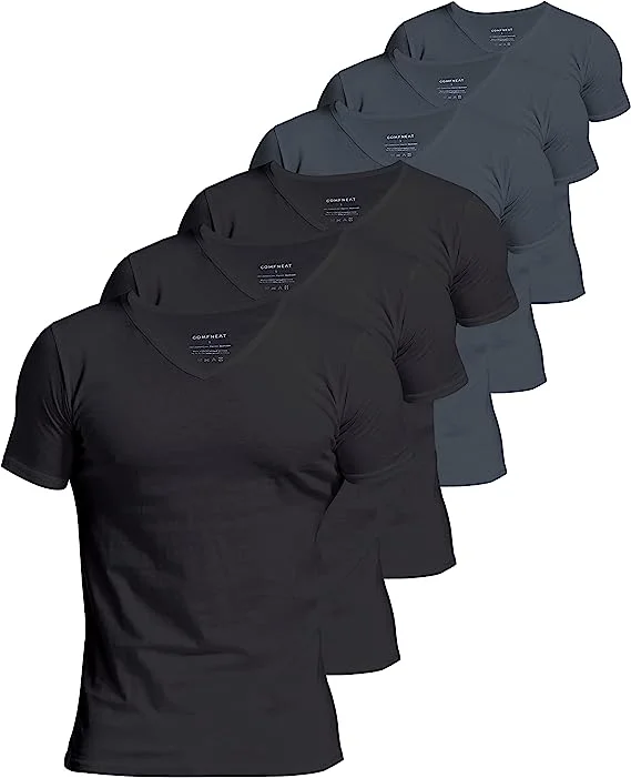 Organic cotton men's undershirts for sensitive skinComfneat Men's 6-Pack Undershirts 100 Percent Cotton Underclothing Comfy V-Neck T-Shirts Organic cotton men's undershirts for sensitive skinComfneat Men's 6-Pack Undershirts 100 Percent Cotton Underclothing Comfy V-Neck T-Shirts