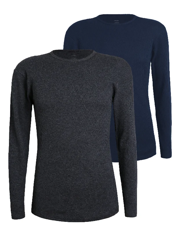 Navy and Dark Grey Melange