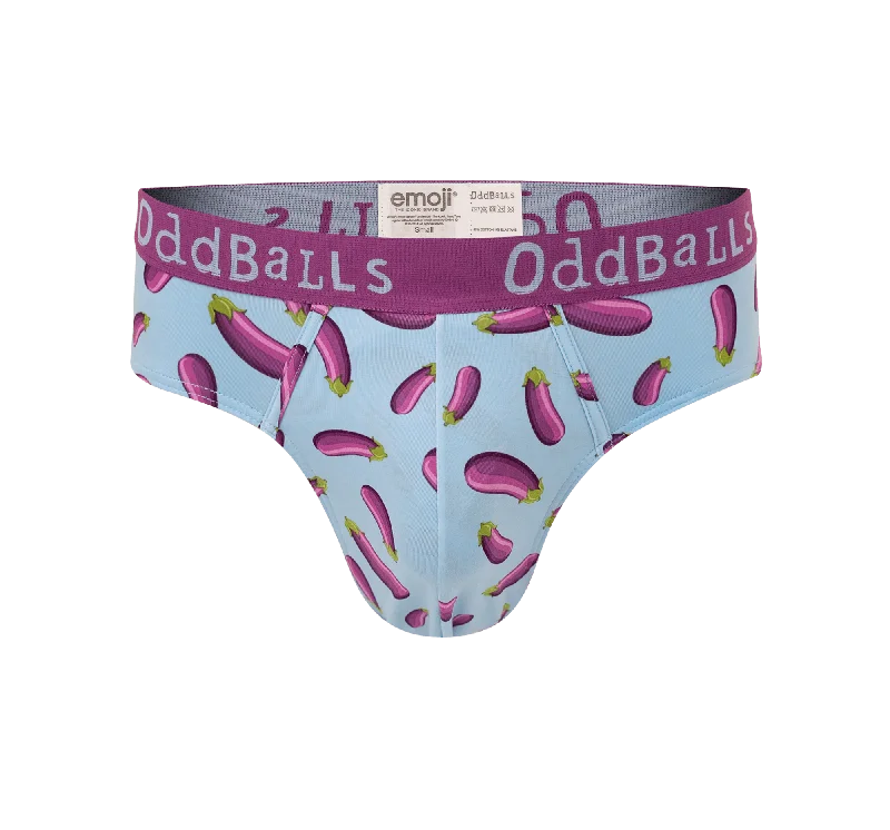 Light - weight men's briefs for summer wearAubergine - emoji® - Mens Briefs