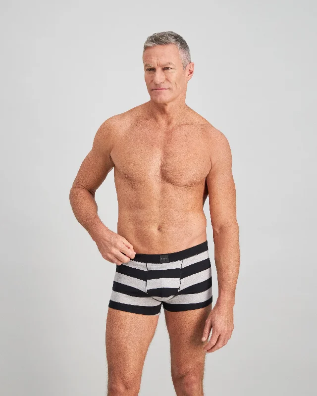 Patterned men's briefs with unique printsRugby Stripe Mens Low- Rise Trunk