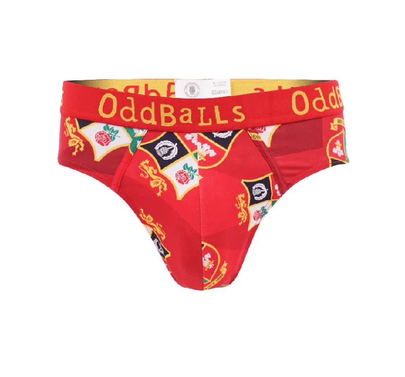 Men's briefs with a supportive pouch designBritish & Irish Lions - Red - Mens Briefs