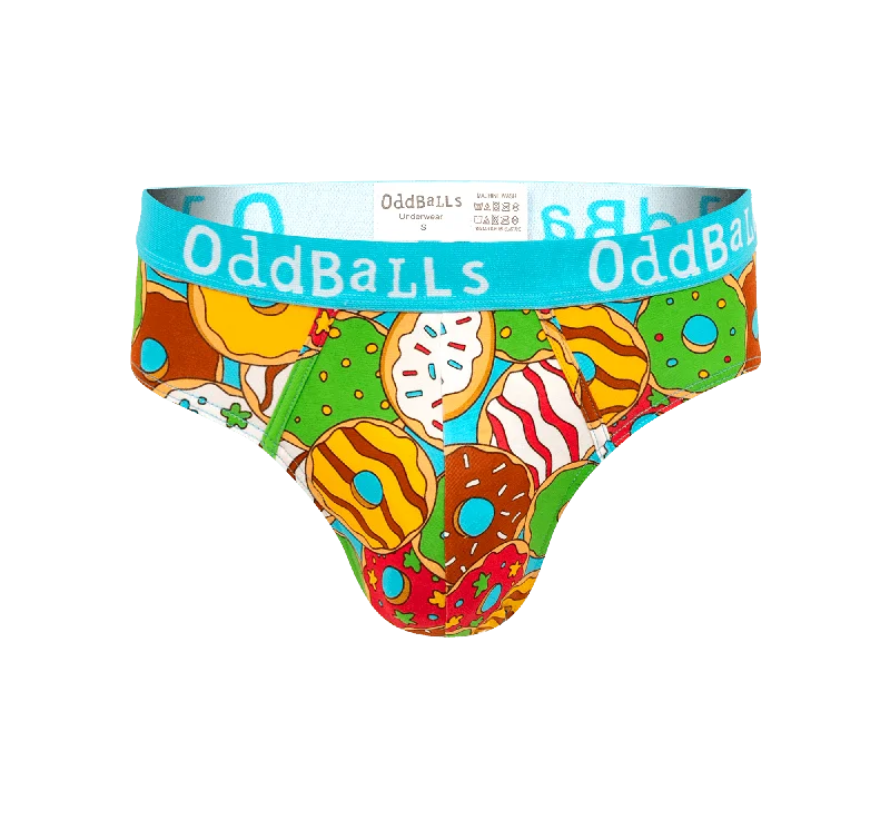 Men's briefs with a lace trim for a touch of flairDonuts - Mens Briefs