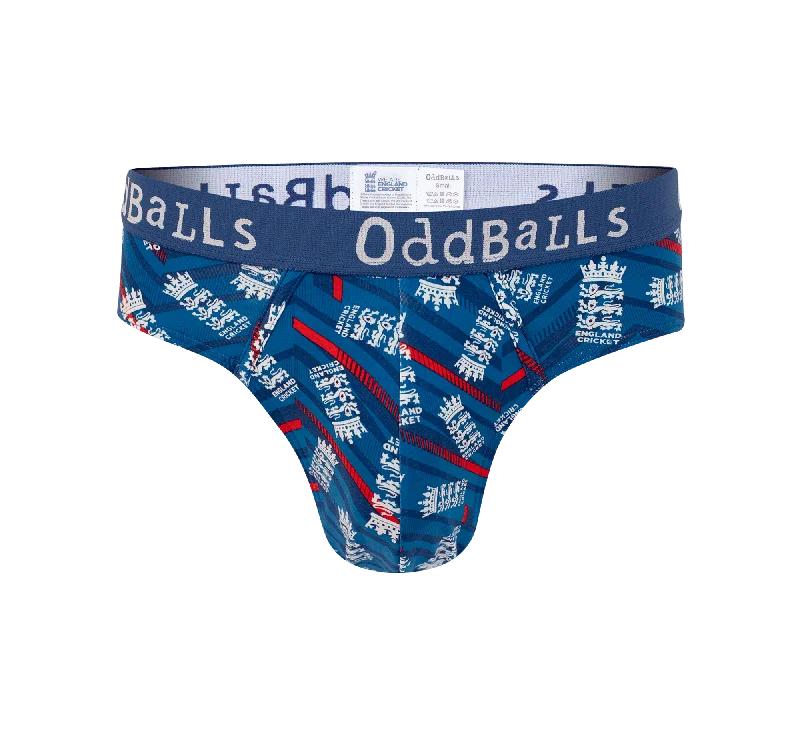 Men's briefs with a lace trim for a touch of flairEngland Cricket ODI Inspired - Mens Briefs Men's briefs with a lace trim for a touch of flairEngland Cricket ODI Inspired - Mens Briefs