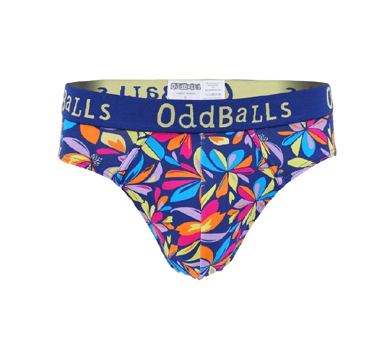 Men's briefs with a double - layer pouch for extra protectionFlower Power - Mens Briefs