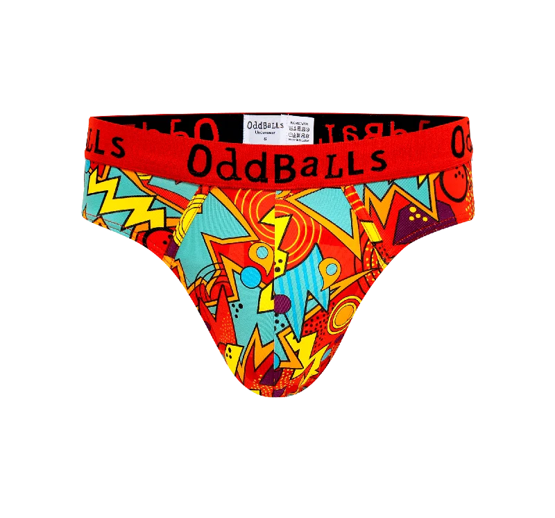 Men's briefs with a lace trim for a touch of flairHigh Voltage - Mens Briefs