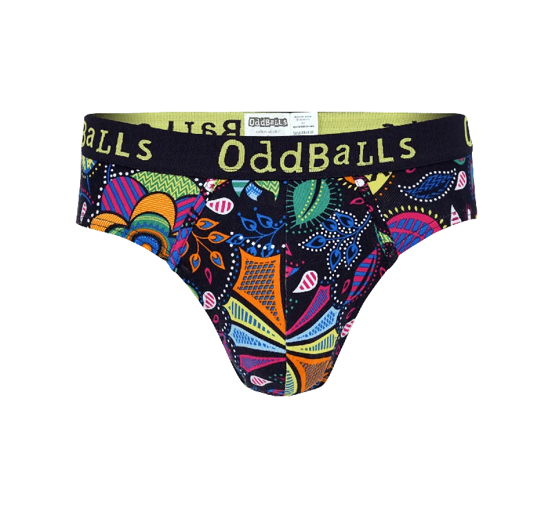 Men's briefs with a lace trim for a touch of flairMagic Garden - Mens Briefs