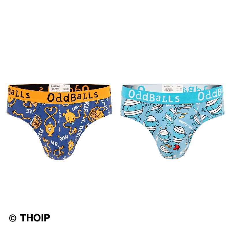 Bright - colored men's briefs for a bold statementMr Men Briefs Shorts Bundle - Mens Briefs Shorts 2 Pack Bundle