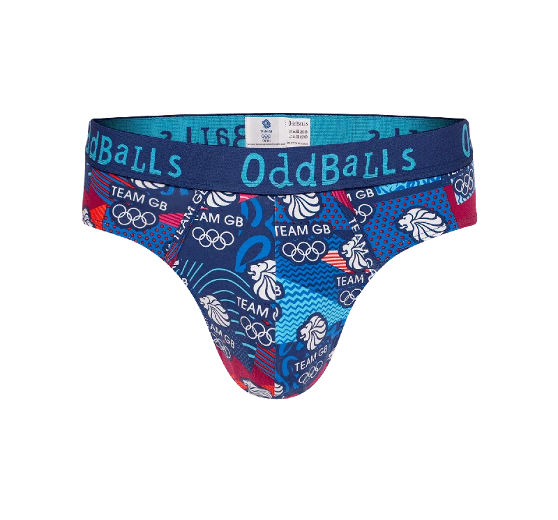 Seamless men's briefs for a smooth look under clothesTeam GB - Navy - Mens Briefs