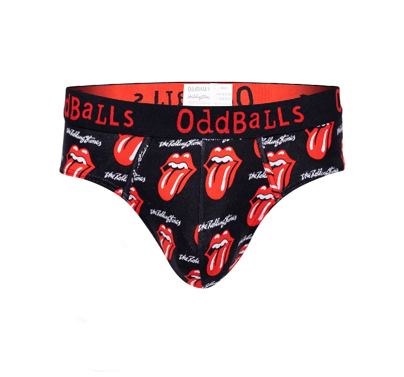 Bright - colored men's briefs for a bold statementThe Rolling Stones - Black - Mens Briefs