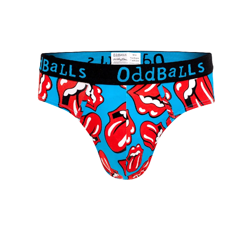 Soft cotton men's briefs for ultimate comfortThe Rolling Stones - Red - Mens Briefs