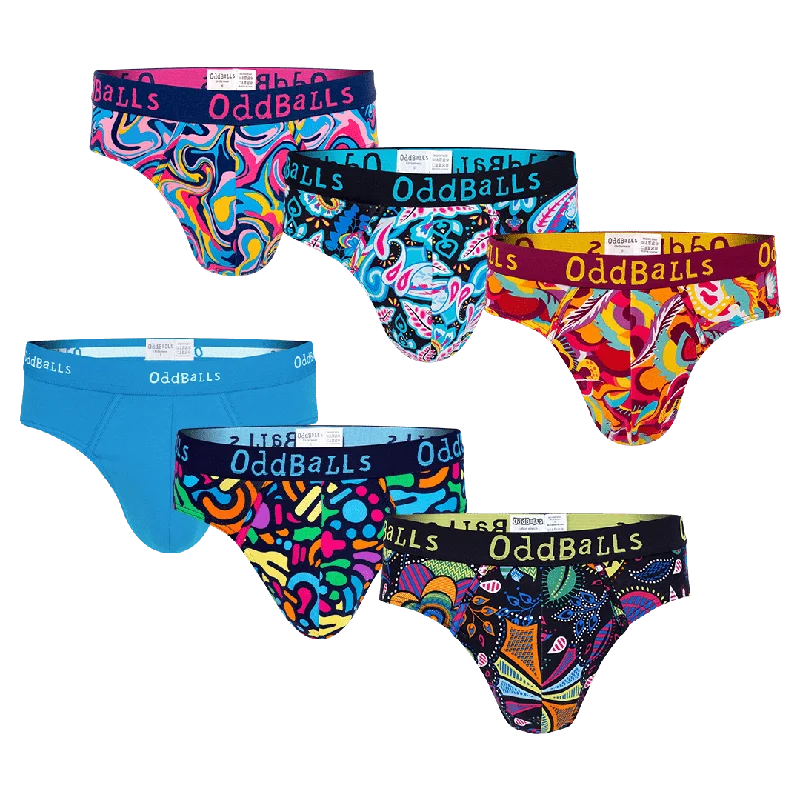 Slim - fit men's briefs for a modern styleVivid Bundle - Mens Briefs 6 Pack Bundle