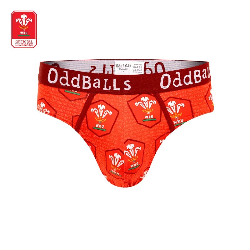 Men's briefs with a wide waistband for comfortWelsh Rugby Union - Home - Mens Briefs Men's briefs with a wide waistband for comfortWelsh Rugby Union - Home - Mens Briefs