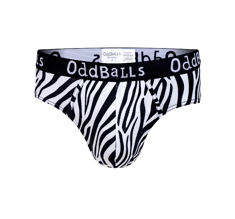 Men's briefs with a double - layer pouch for extra protectionZebra Crossing - Mens Briefs Men's briefs with a double - layer pouch for extra protectionZebra Crossing - Mens Briefs