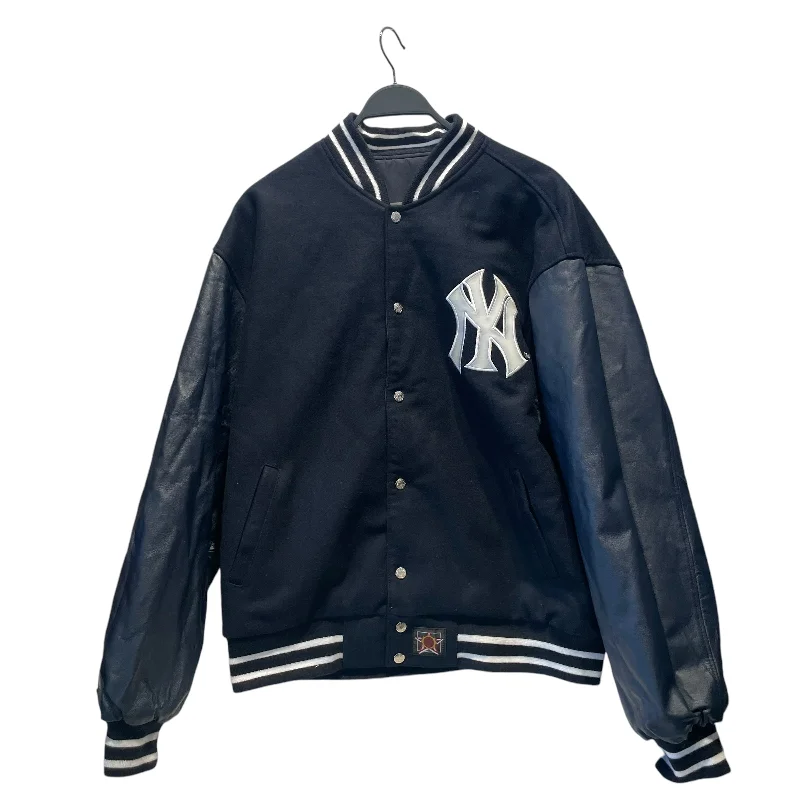 JEFF HAMILTON/Jacket/XL/Wool/NVY/Graphic/new york yankees reversible