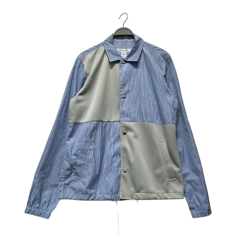 COMME des GARCONS SHIRT/Windbreaker/1X/Cotton/BLU/Stripe/