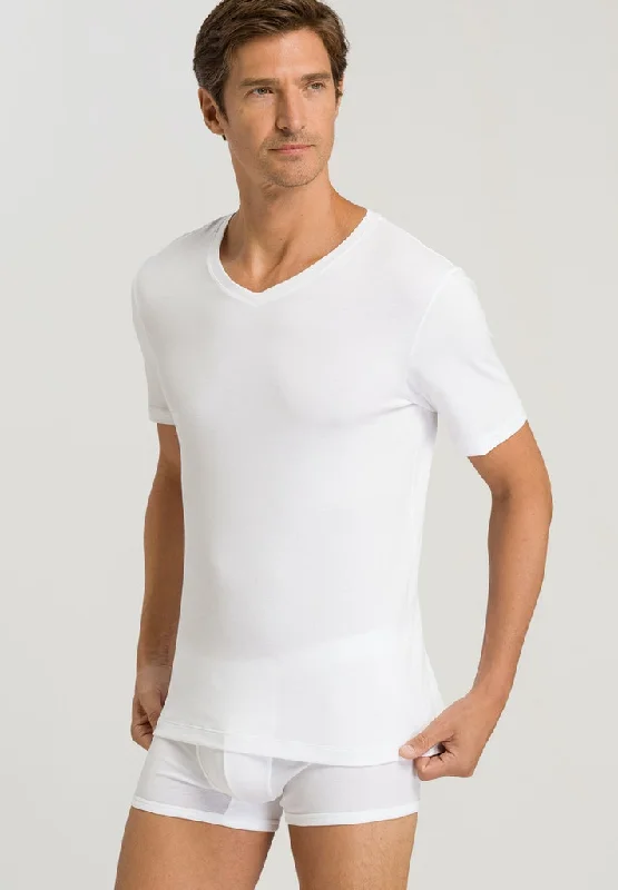 Designer - label men's briefs for high - end fashionSea Island Cotton V-Neck Shirt