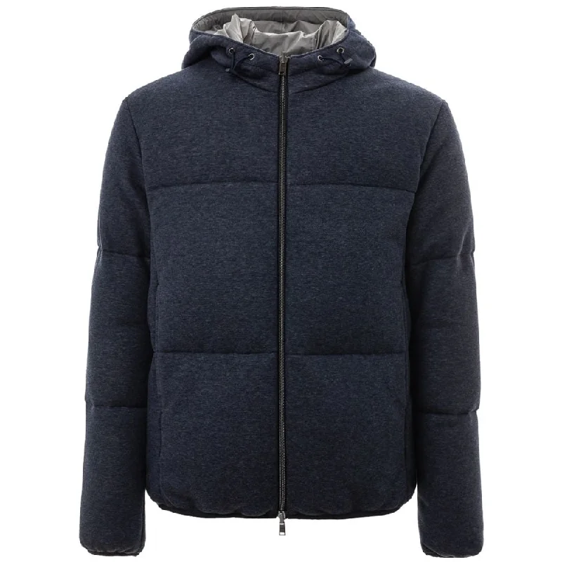 Herno blue Cotton Men's Jacket