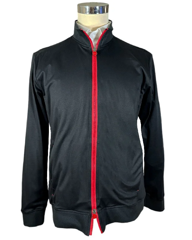 Kiton Jacket Black Activewear EU 48 / S