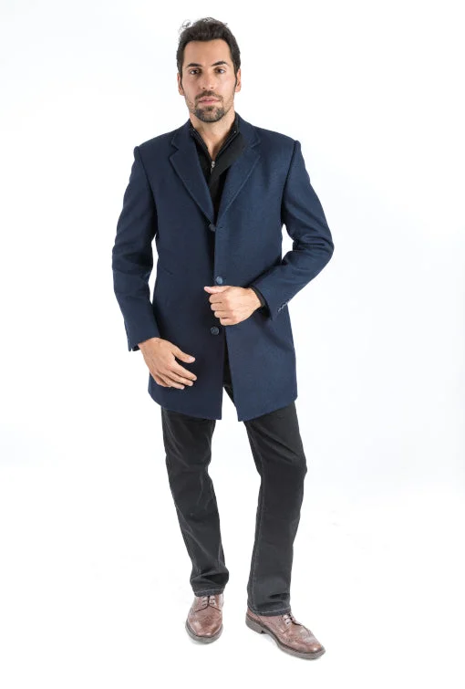 Navy Surprise Overcoat